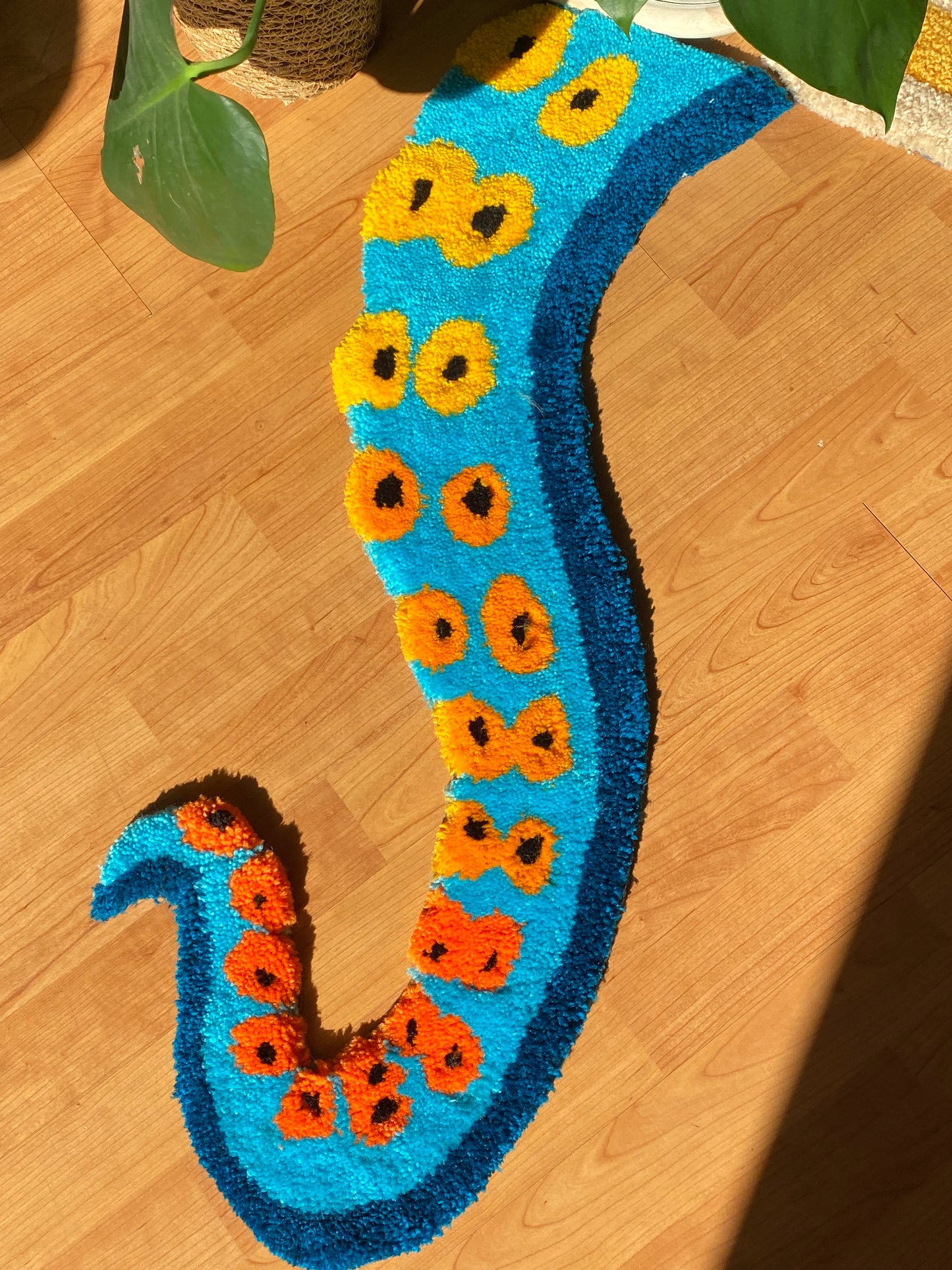 The Playful Tentacle Handmade Octopus Rug 🐙