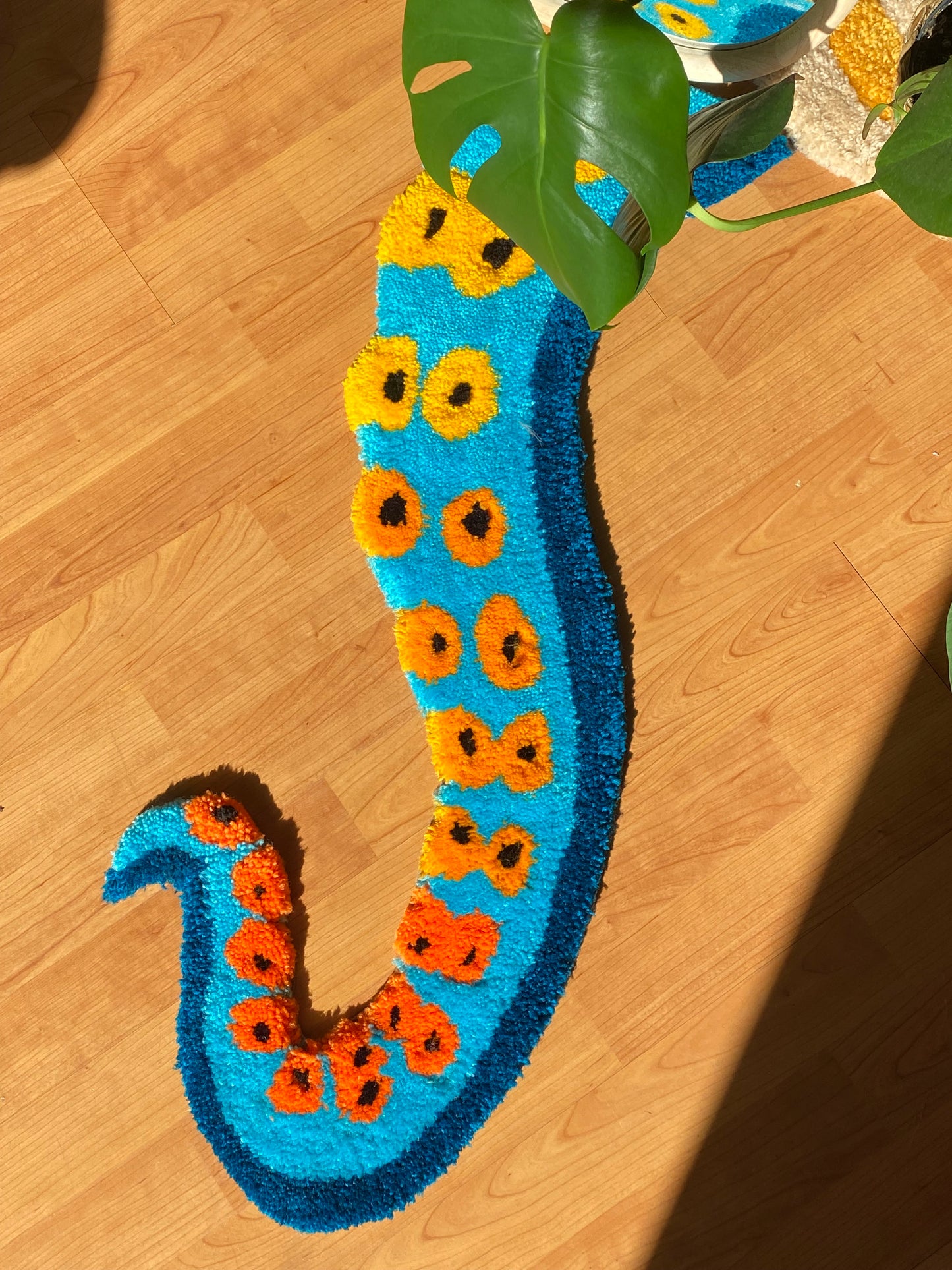 The Playful Tentacle Handmade Octopus Rug 🐙