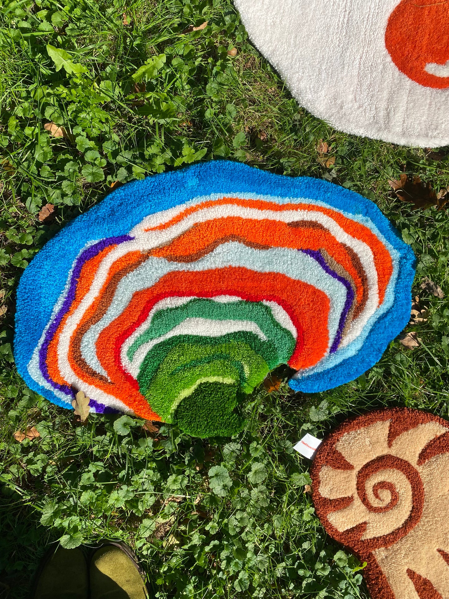 Turkey Tail Mushroom Wall Rug 🍄