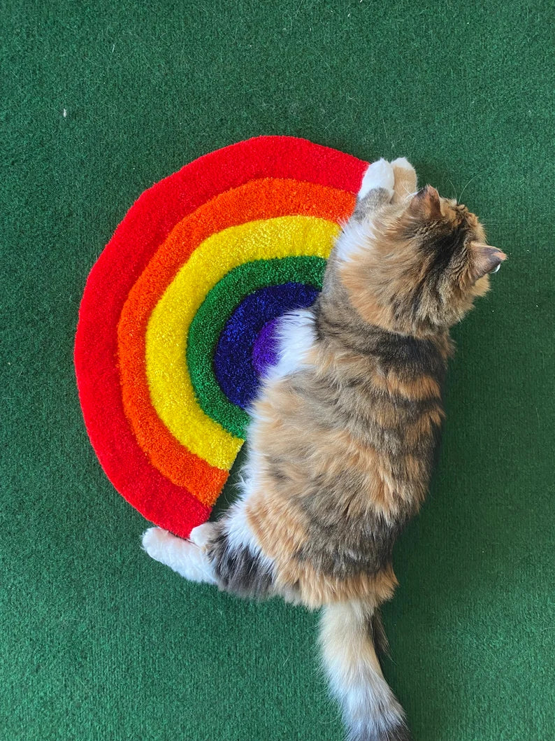 Handmade Rainbow Rug