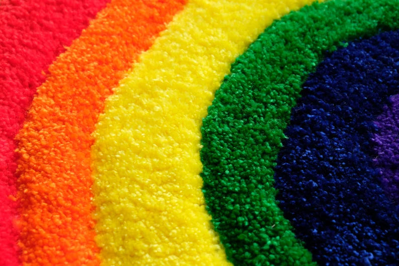 Handmade Rainbow Rug