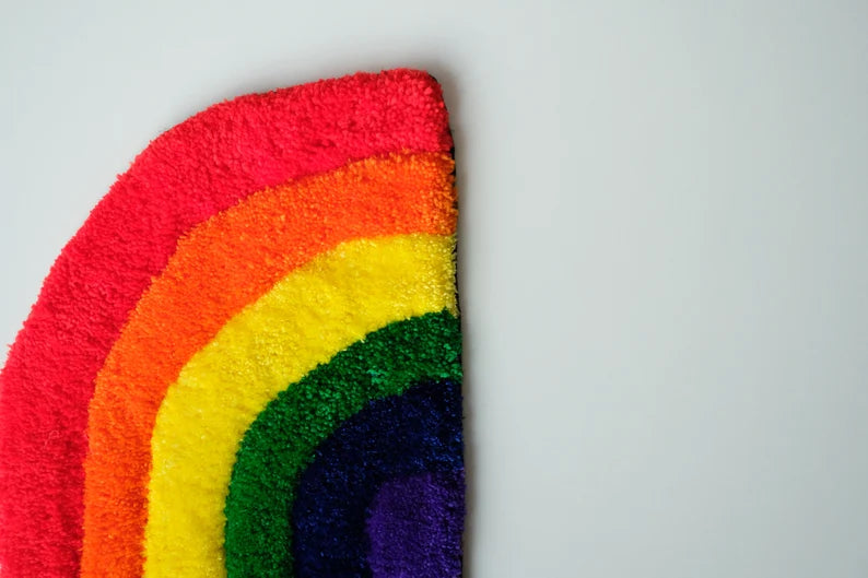 Handmade Rainbow Rug