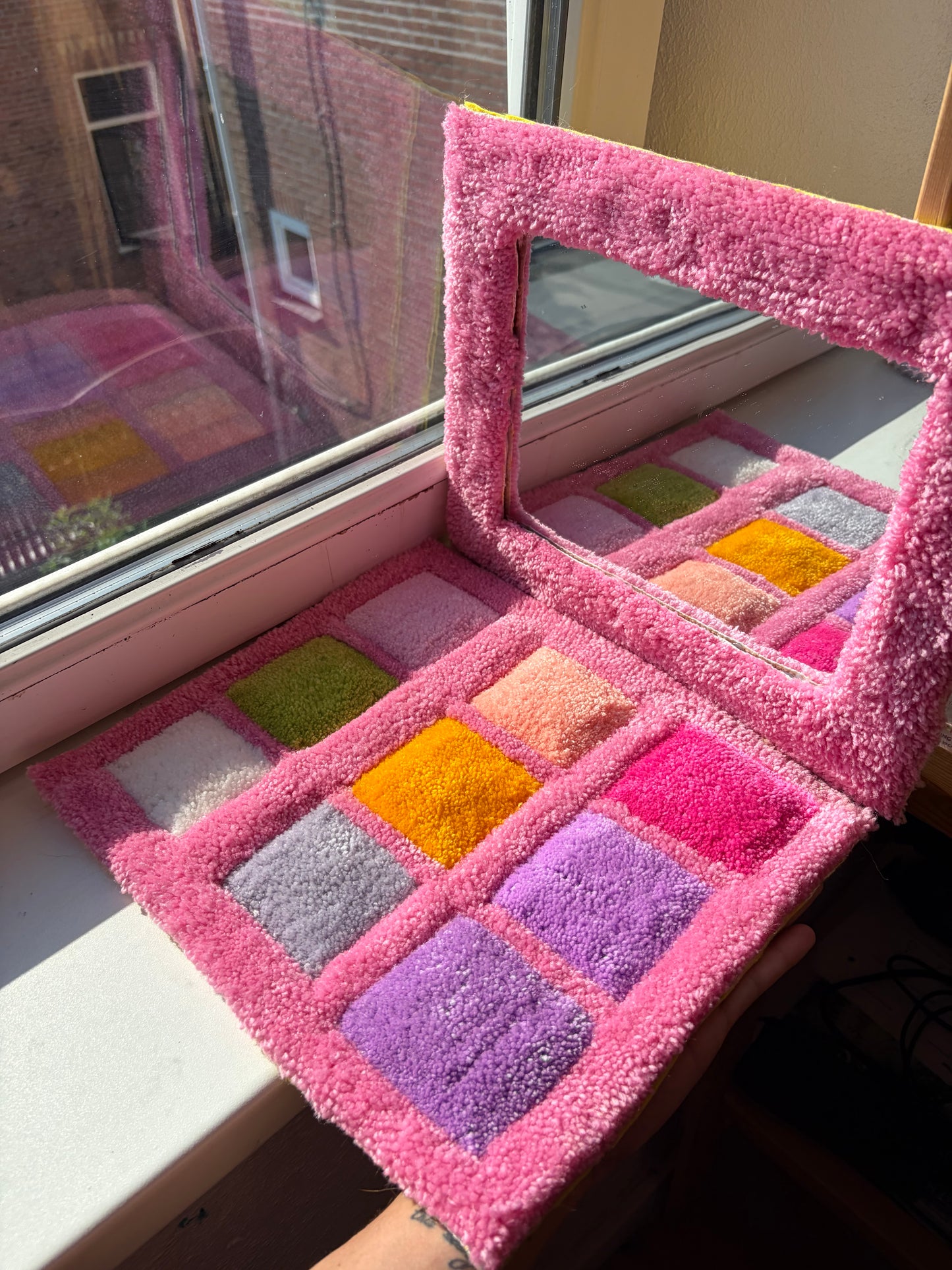 Make up Palette Handmade Pink Mirror
