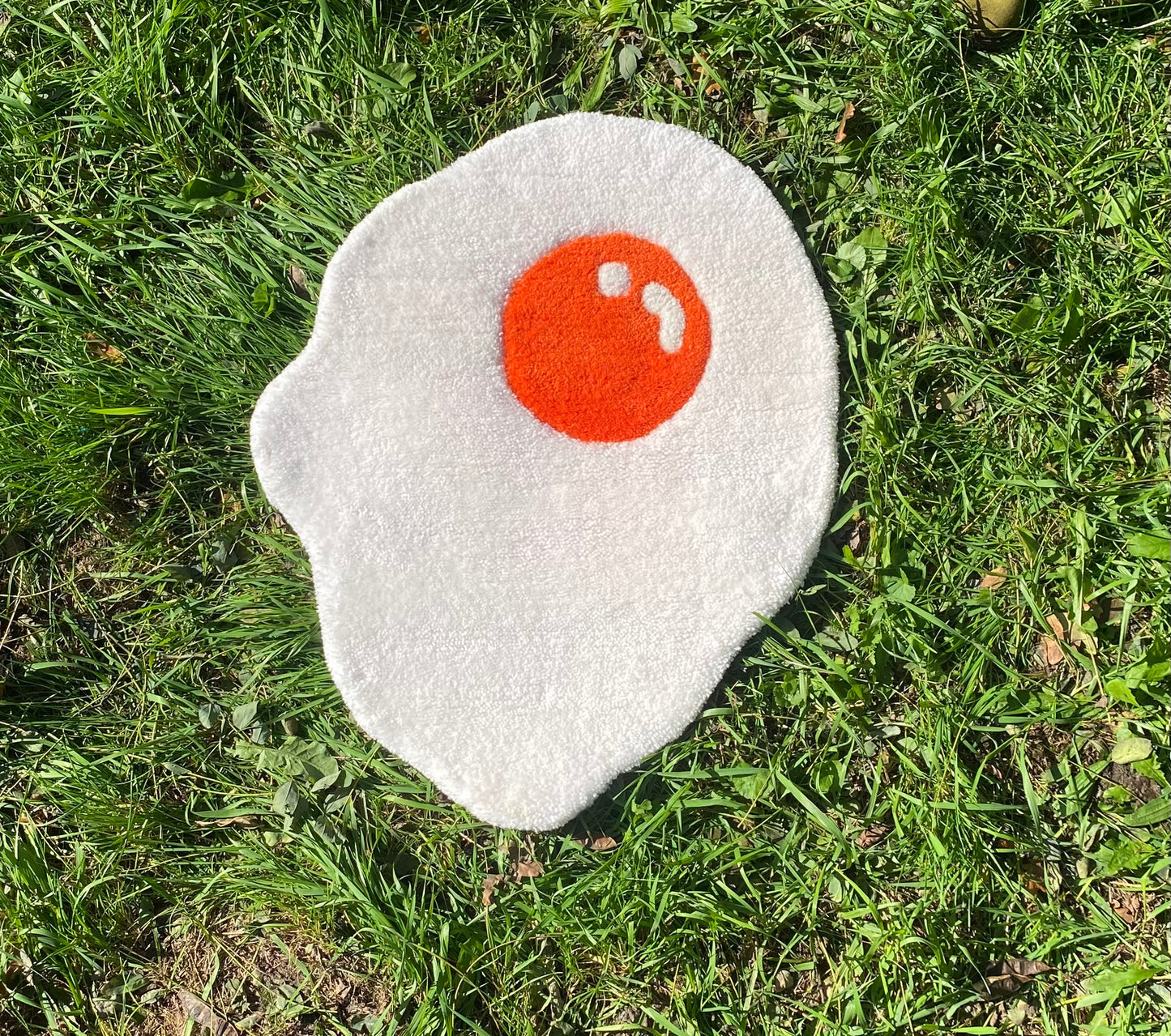 Sunny Side Up Egg Handmade Rug