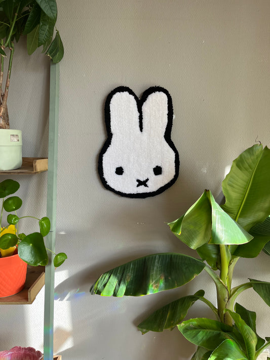 Miffy Handmade Wall Rug / Nijntje Fiber Art Wall Decor