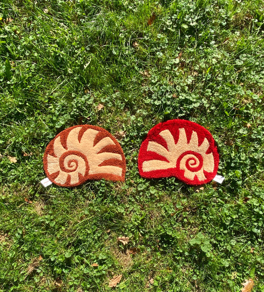 Sea shell handmade wall rug